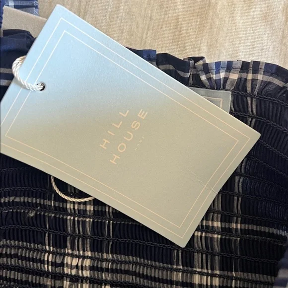NWT Hill House The Nap Dress Blue Plaid Size Medium - Picture 7 of 9